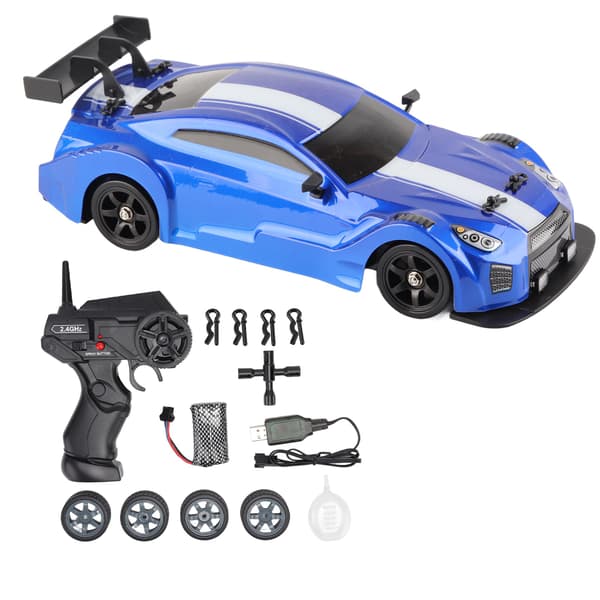 1 16 Skala RC Drift Bil 4WD LED Simulation Racerbil Legetøjsgave