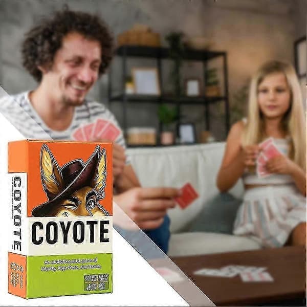 Coyote Party Card Game Fast Bluffing Game for 3-8 Players