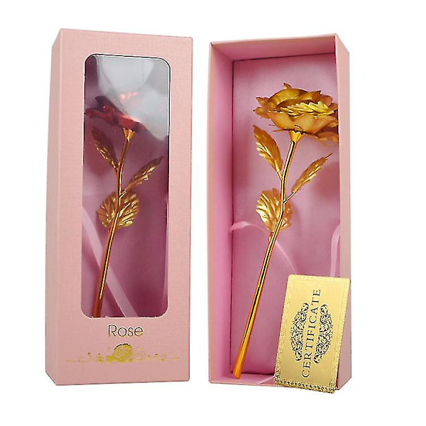 Evig guldpläterad ros presentförpackning pink gold