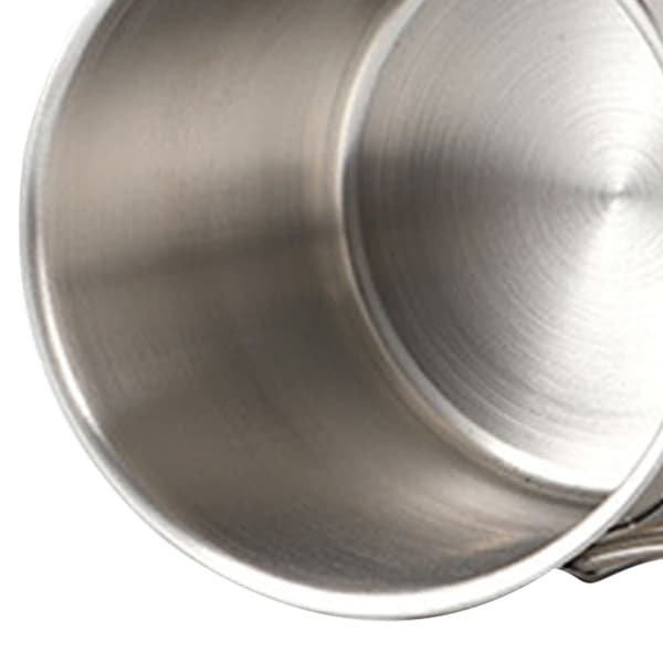 Rostfri hopfällbar campingmugg med lock 350ml Rostsäker utomhusvandring Resemugg
