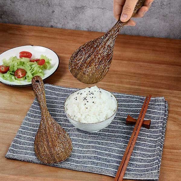 2-pack trärissked risspatel redskap Trä non-stick ris