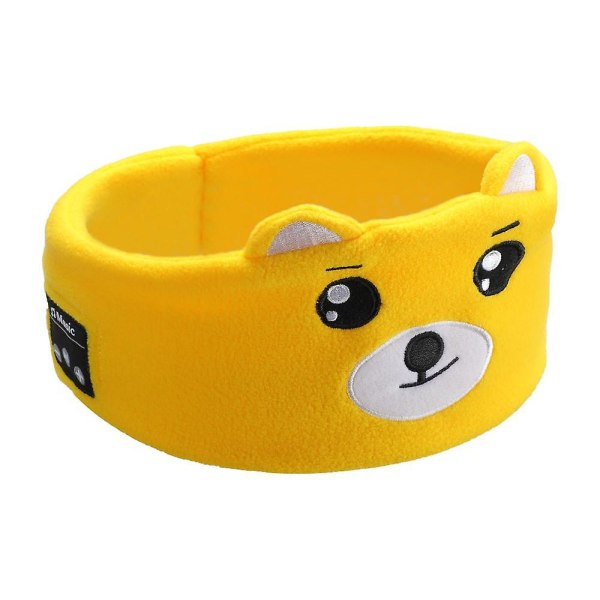 Bluetooth 5.0 Headset Headscarf Barn Tecknad Djurdesign Sömnögonmask