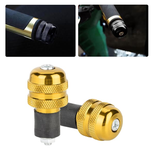 22MM Motorcykel Styrgreb Guld Endetilbehør