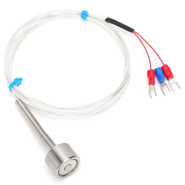 PT100 Magnetisk Temperatursensor Vanntett Adsorpsjon Termistor -60 til +150℃ (3 meter)