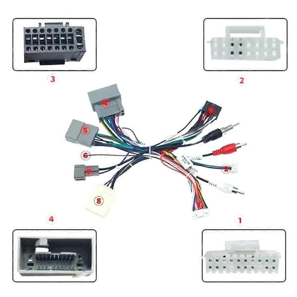 【BQ】16 PIN Android Radio Strömkabel Adapter W/ Canbus Box Kompatibel med / 2012-2015 Dedikerad Modifierad Linje-Perfet