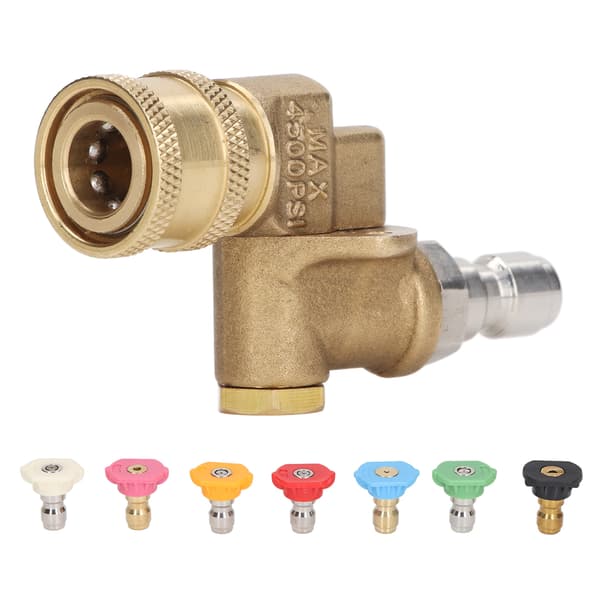 7 STK. Højtryksrenser Dyse Tips 1/4in Quick Connect 2.5GPM 4500PSI Flere Grader