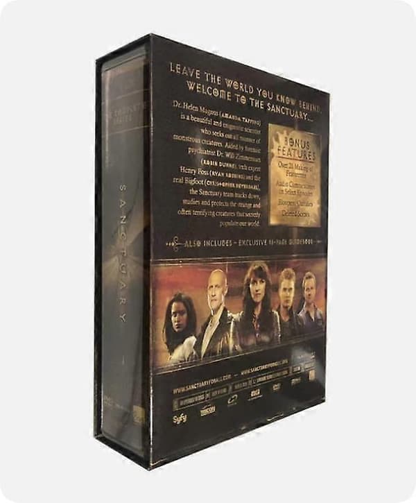 【BQ】Sanctuary: The Complete Series Sæson 1-4 (18-Disc DVD Box Set) engelsk version