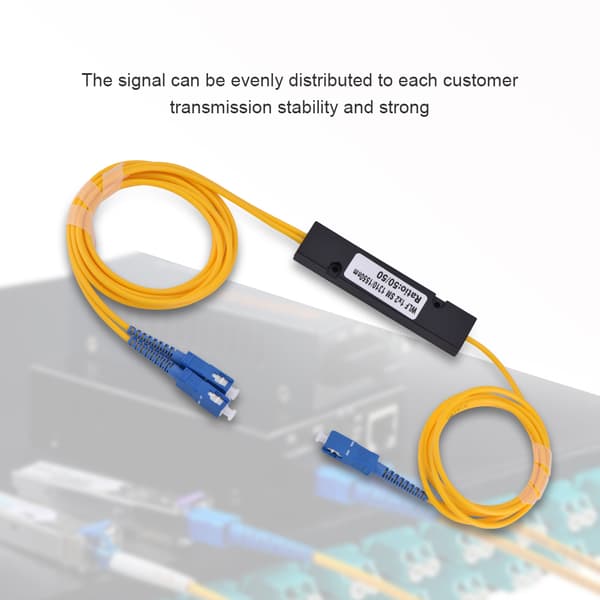 Singlemode SC Optisk Fiber Splitter-kabel - 1 til 2-forbindelse