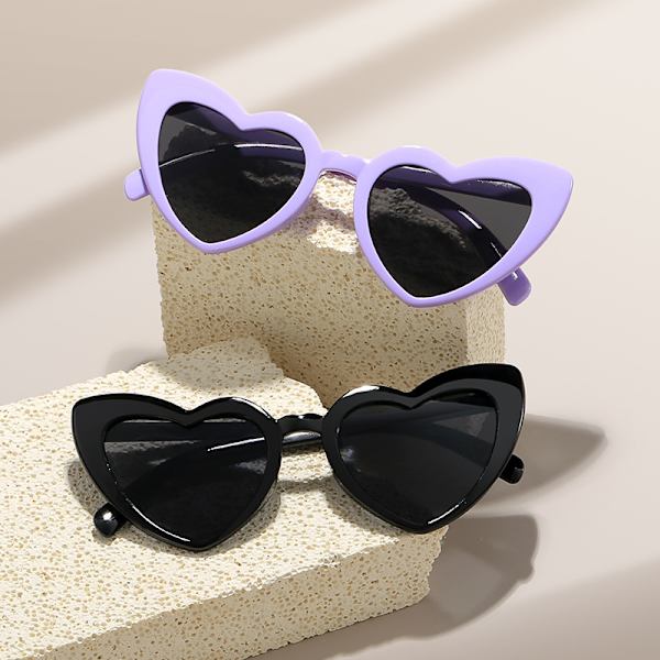 【Barbie Shop】5PCS hjerteformede solbriller til fest, bryllup, brudepikegave Red  5PCS