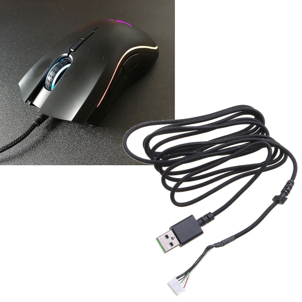 1,8 m USB hiirikaapeli Pvc-hiirien datalinjan vaihtojohto Razer Mamba Elite -hiirelle vaihto-osan korjaustarvike