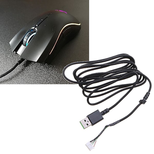 1,8 m USB -muskabel Pvc-möss Byte av dataledningskabel för Razer Mamba Elite-mus, ersättningsdel Reparationstillbehör