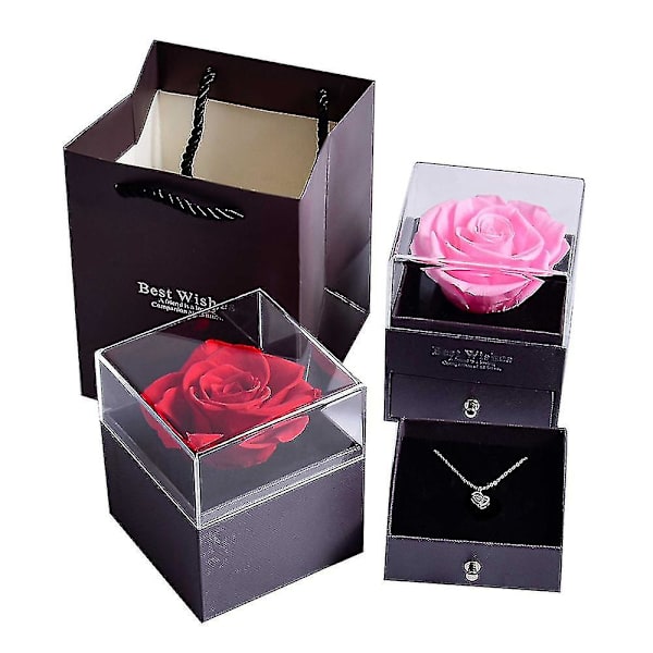 Presentförpackning Bröllopsmaterial Fest Godislåda Baby Shower Papper Chokladaskar Bronzing Packaging Boxes Red Pearl S 7x7x8cm