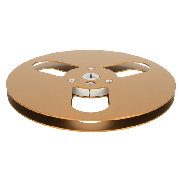 1/4 7 tommer tom båndspole aluminiumslegering vindmodstand 3 huller åben spole lydoptagelsesspole til optagelse til Nab Guld