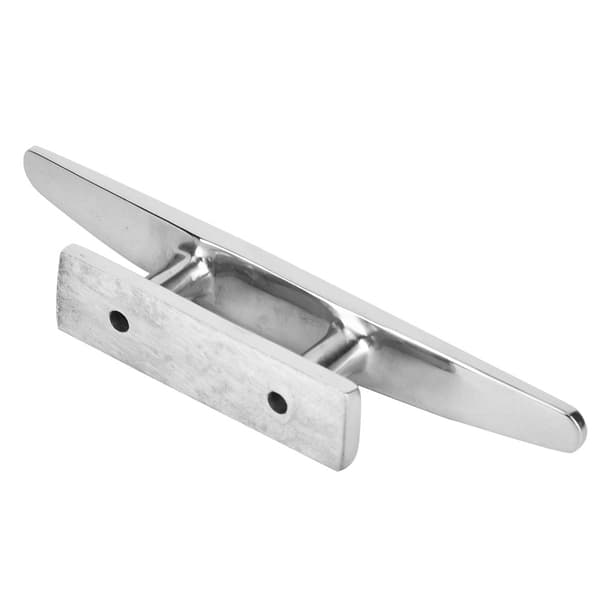 Rustfri stål baseklampe, poleret bådtilbehør, marine reb base (5 tommer)