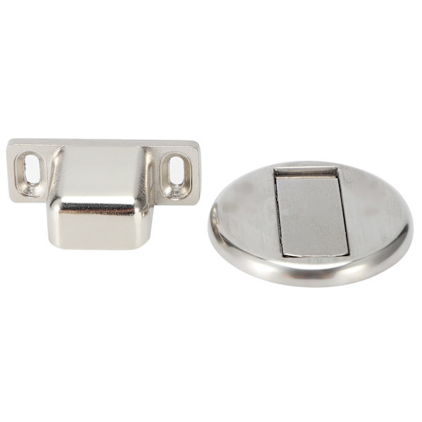 2 sæt børstet rustfrit stål magnetisk dørstopper holder tilbehør