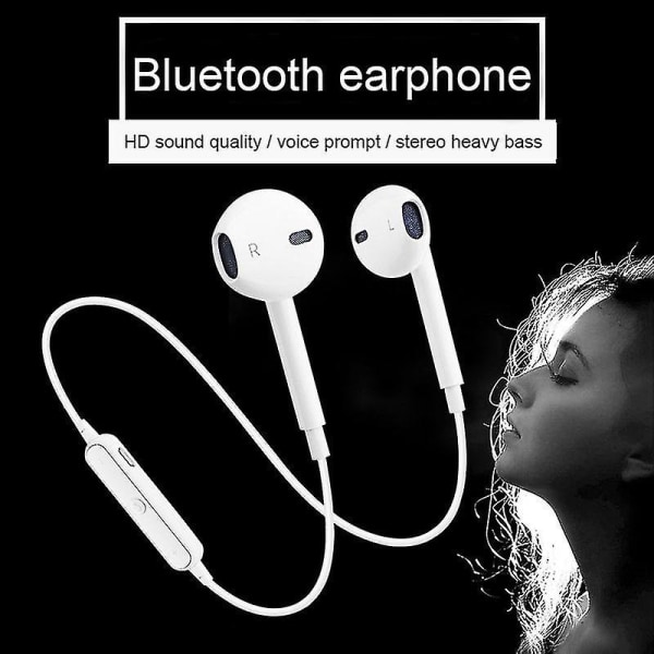 Sport Trådlöst Bluetooth headset för Android Ios Mobiltelefon Bil Trådlöst Bluetooth -hörlurar Ears black