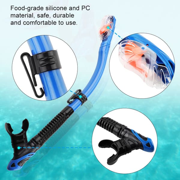 KEEP DIVING Tør snorkel Fuld ansigtsdykning Svømmeudstyr Blå