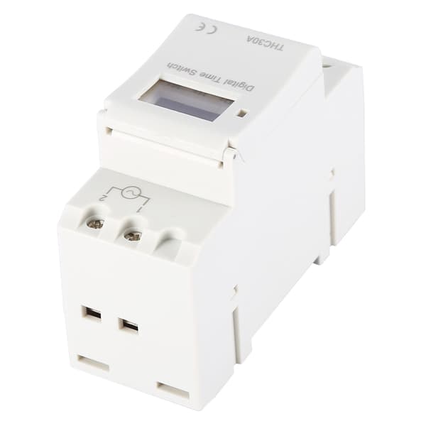 THC 30A Digital Timer Switch Programmerbar Elektronisk Tidsbryter (12V)