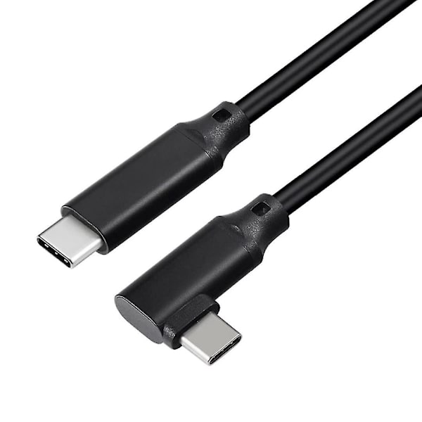 Vr Datakabel Armbåge Type-c Datakabel Usb3.1 Gen 2 Dubbel Hane Videoprojektionskabel 20 Vr Mobilspelskabel Grey braid 5M