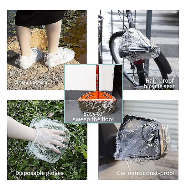 100 kpl kertakäyttöiset suihkumyssyt, vedenpitävä paksuuntuva elastinen cap, hiuslakit naisille Spa Home 200 Pcs