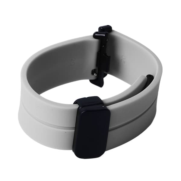 Justerbart Silikon Magnetiskt Vikbart Vattentätt Klockarmband för Mi Band 8 Pro Grå