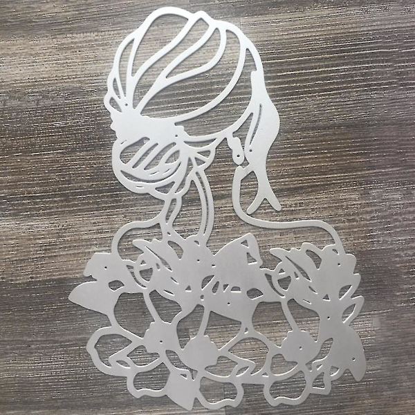 Flower Girl Cutting Die Diy Scrapbog Stempling Papir Cards Craft Stencil Form