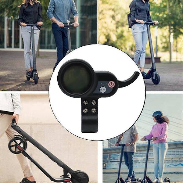【BQ】36V-60V LCD Display Dashboard E Scooter E Bike Meter Elektrisk Scooter Accelerator Tilbehør til JP Black