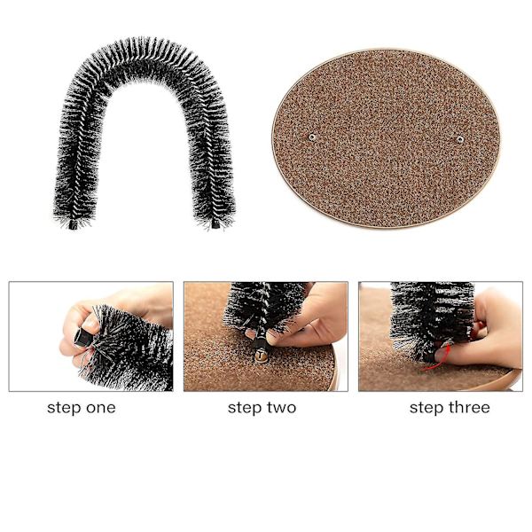 Cat Arch självvårdande och massageborsteleksak, scratcher pads för sällskapsdjur Hår