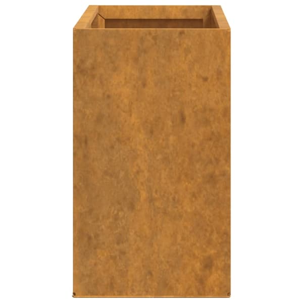 【BQ】vidaXL Wall Planters 2 pcs Rust-Resistant Steel 53x10x17 cm Brun Brun 2610