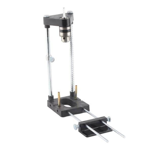 Treboreguide for trearbeid, justerbar boremal, hullslagslokalisator, snekker, plastbase, svart