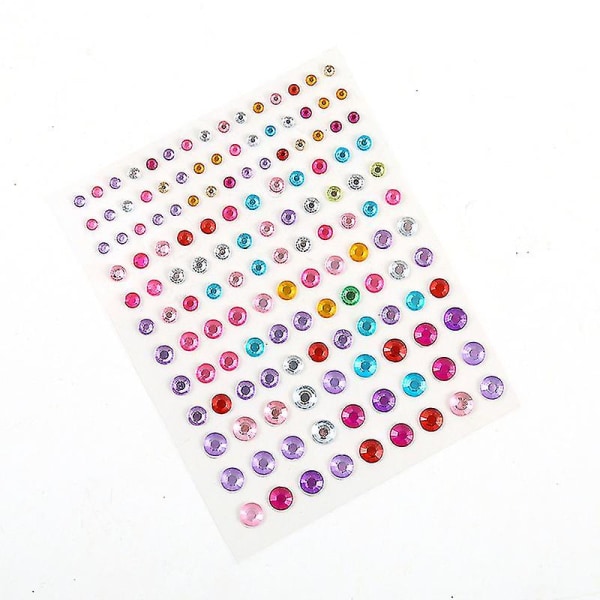 8 Øjenbrynsklistermærker Glitter Perle Rhinestone Stickers Krystal Body Smykker Tatovering Stickers