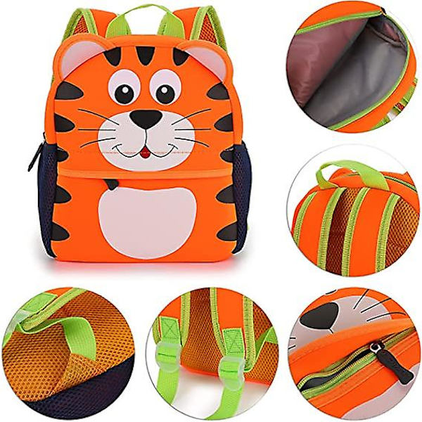 Päiväkoti Lasten Reput Taaperoiden Lasten Koululaukku Eläintarha Lounaskassi 3D Söpö eläin Sarjakuva esikoulun reppu tiger