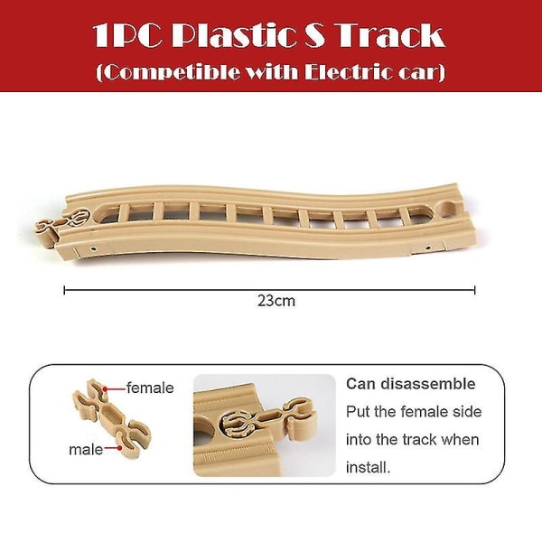 Hhcx-new All Kinds Wooden Track Parts Beech Wooden Railway Train Track Accessories Fit With All s Wood Tracks Toys For Kids 1pcs bifurcation E