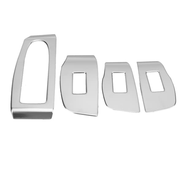 Vindusbryter Panel Trim Ramme Klistremerker Sølv Dekor Erstatning for Mazda CX-30 2020 LHD