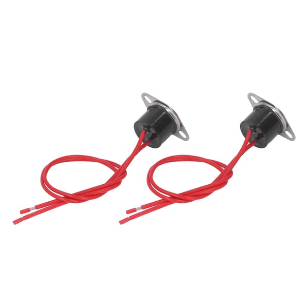 2 stk. Vanntett Bimetallisk Termisk Kontrollbryter 10A 250V 20C Rask Respons Termostat Temperatursensor