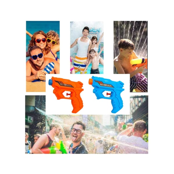 2-pack vattenpistol för barn - Vattenkampleksak - Poolparty Beach Random Color