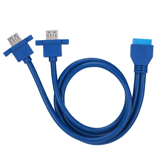 USB 3.0 19-pins til 2AF frontpanelmonteringskabel (0,5 m)