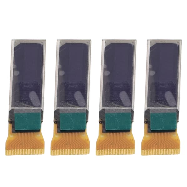 4 stk. 0,69in LCD-displaymodul Digitalt kort 96x16 SPI IIC-interface 14-benet tilbehørssæt