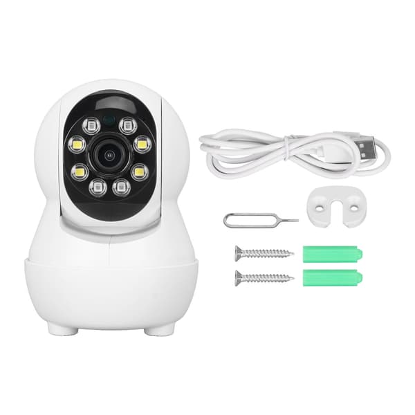 Sikkerhetskamera Trådløst HD Nattsyn 2-veis Intercom CCTV WIFI-kamera for hjemmet 1080P W108B