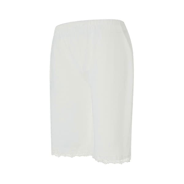 【BQ】Bløde silke Snip-it shorts - Klassisk nattøj lingeri til damer-T2 Beige M