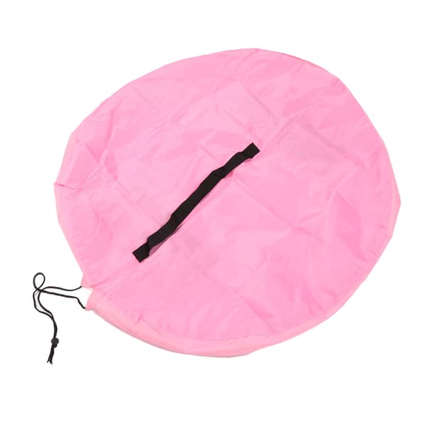 Rosa Vanntett Polyester Leketøyoppbevaringspose Stor Kapasitet Rivsikker Multifunksjonell Snørestrammer