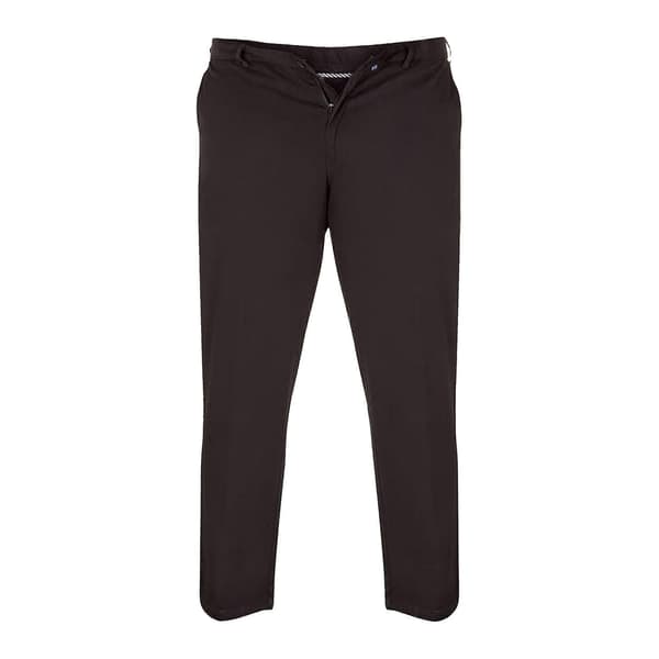 【BQ】Herr D555 Bruno Stretch Chino Kingsize Byxor Black 48L