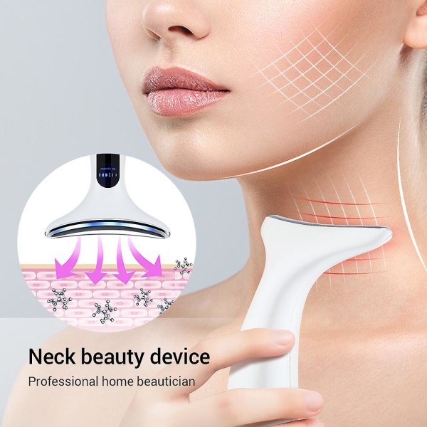 Microcurrent Face Neck Beauty Device Led Photon Firming Rejuvenation Massager