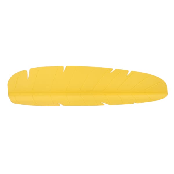 Elastiskt Återanvändbart Stänkskydd för Diskbänk med Bananblad för Disk Grönsaker Tvätt Gul