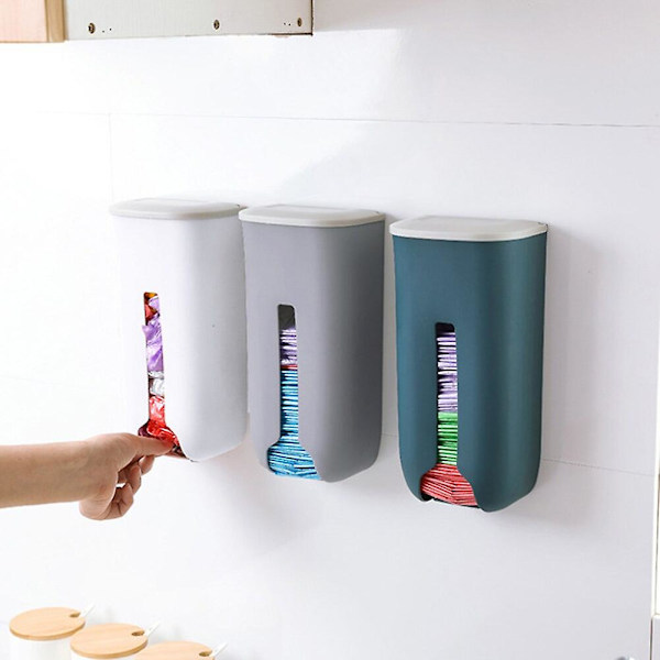 Kök Matvaror Plastpåshållare Påfyllningsbar soppåse Saver Organizer