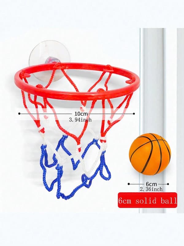 【BQ】Lite basketballsett koordinert håndledd solid gummi elastisk ball Barnetrening Skytespill Bordspillleketøy