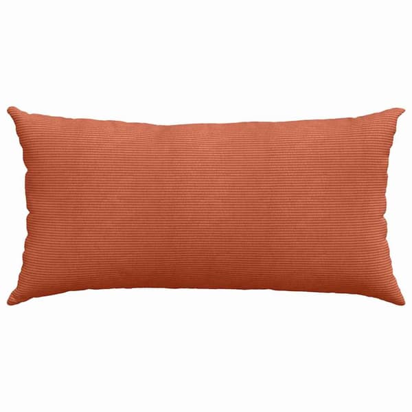 Sofapuder 2 stk. Rød orange 80 x 40 cm Fløjlsstof