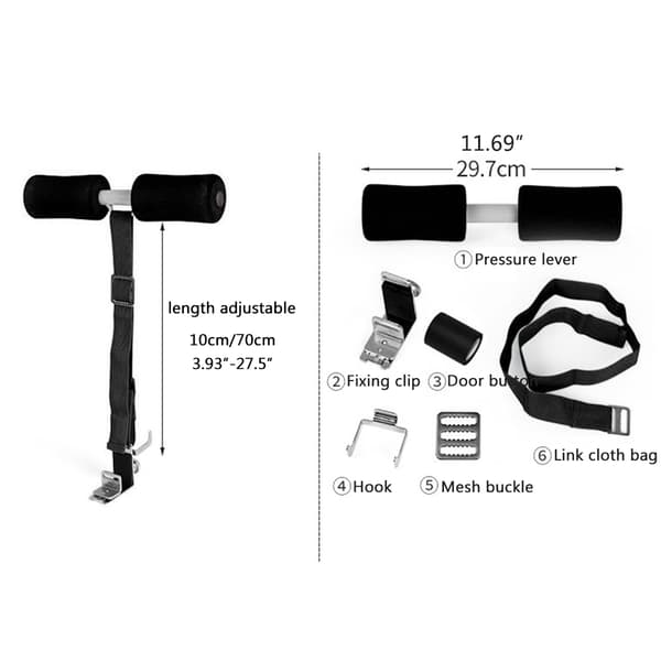 Justerbar Hamstring Curl-stropp, Hjelpemiddel for Hamstring Curl, Treningsutstyr for Hjemmet, Arbeid og Reiser