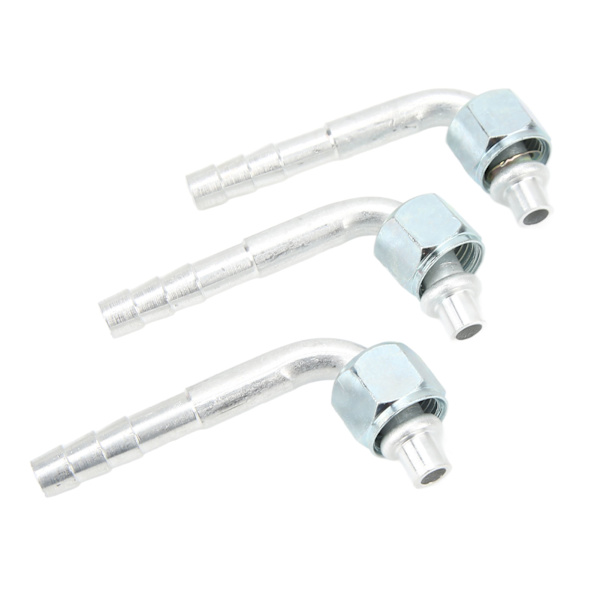 Hulling Fitting Armbågsmutter 90 grader O-ring Luftkonditionering Pipe Connector Led - 20 st
