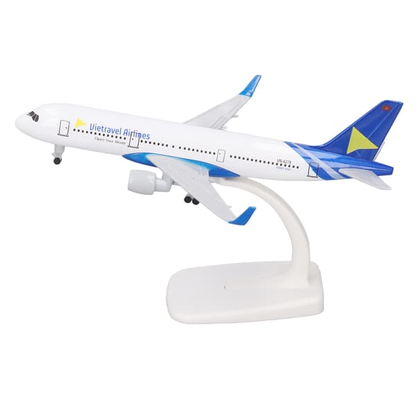 Flymodel 18,4x16,7 cm Legering Robust Flymodel Legetøj med Landingsstel til Samling Dekoration